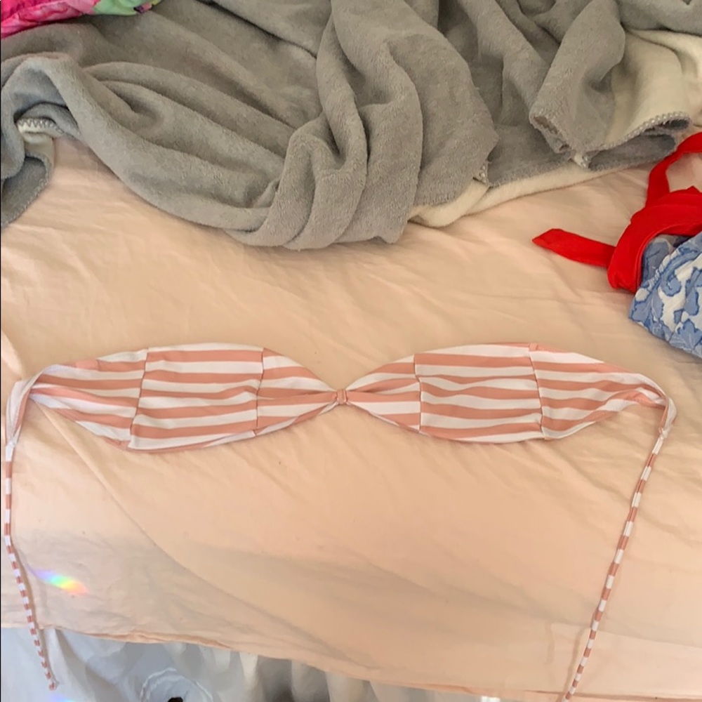 WORN ONCE strapless bathing suit top